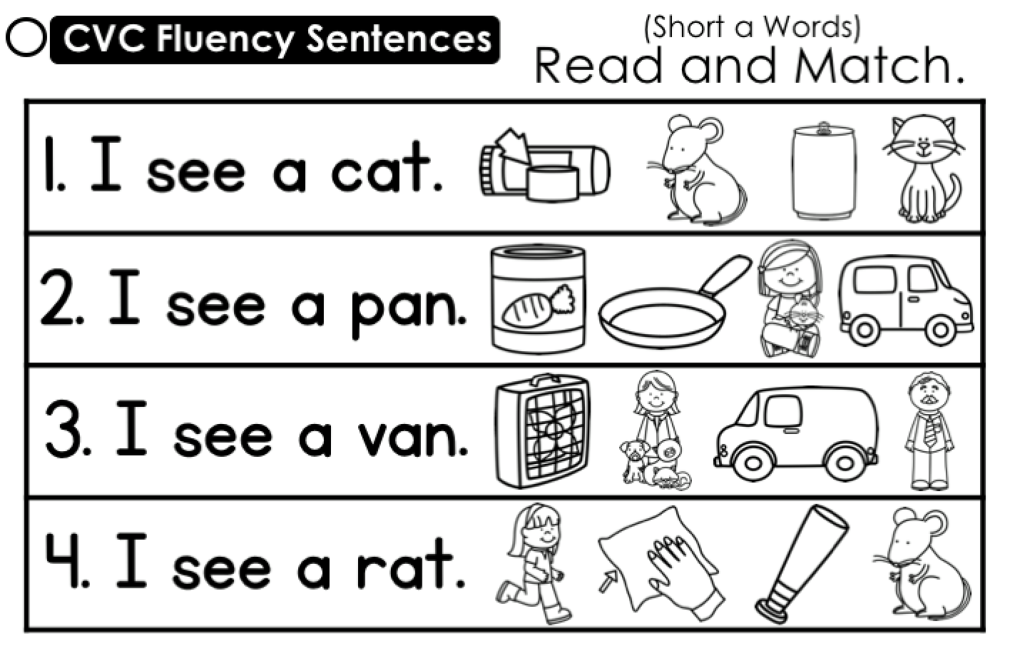cvc fluency the bundle