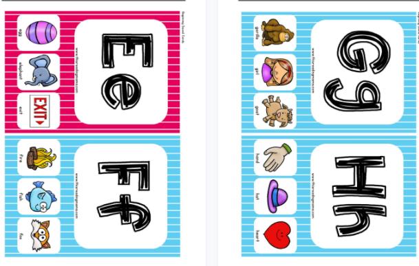 英语自然拼读卡片phonics cards全套词根英语启蒙闪卡1