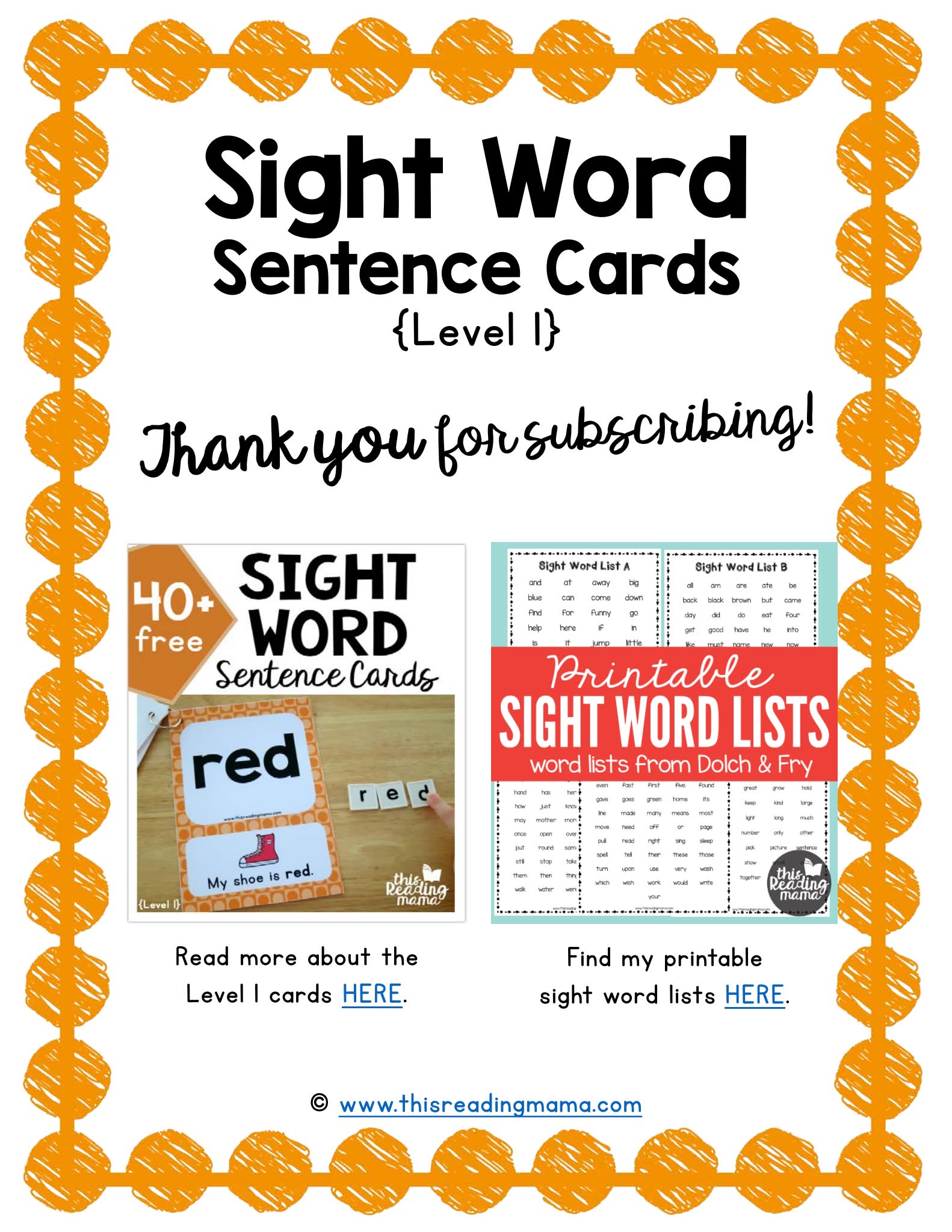 Sight-Word-Sentence-Cards