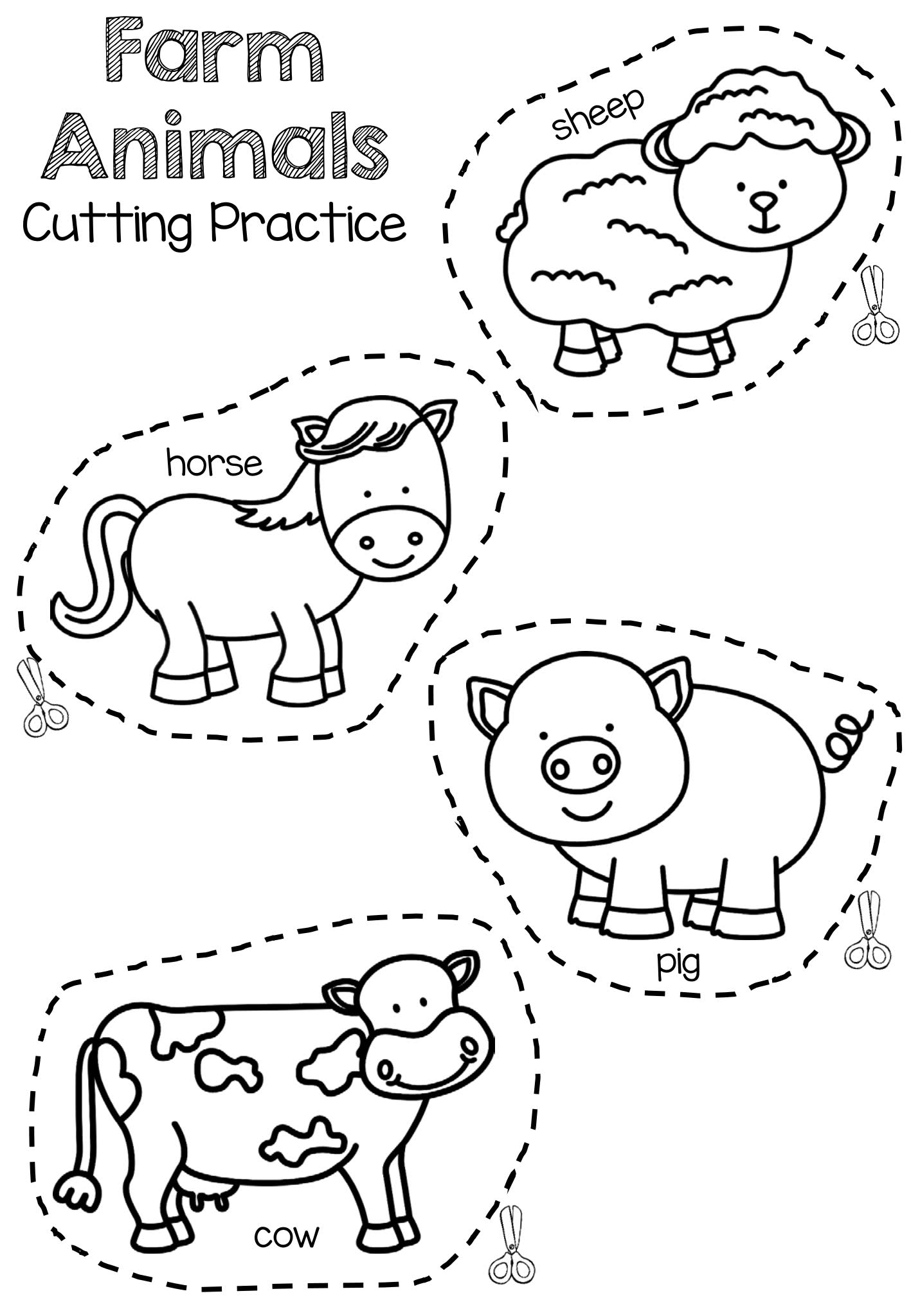 Cutting Practice Bundle幼儿剪纸练习6册