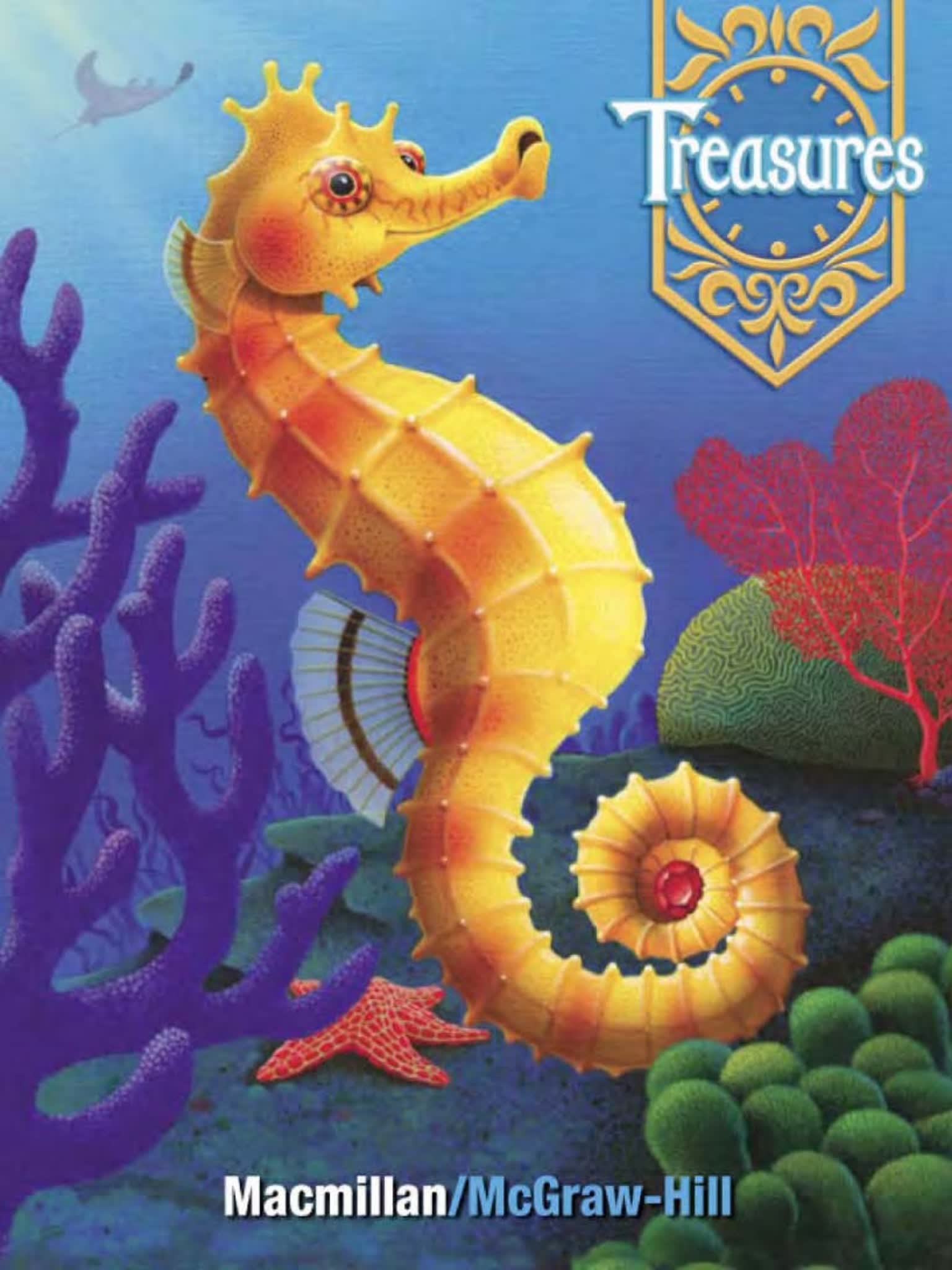 美国加州原版 Treasures(幼儿园、小学1-6年级 语文 科学 数学教材)--可点读版