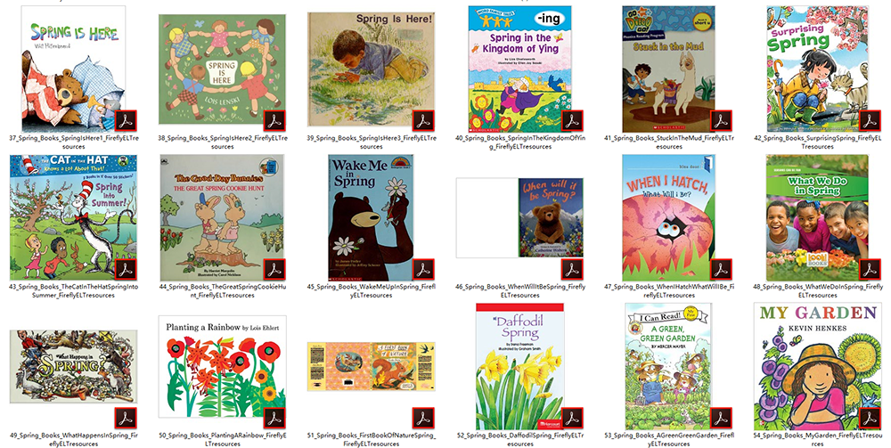Books For Kids About Spring春天主题绘本 百度云网盘下载 | 咿呀启蒙yiyaqimeng.com