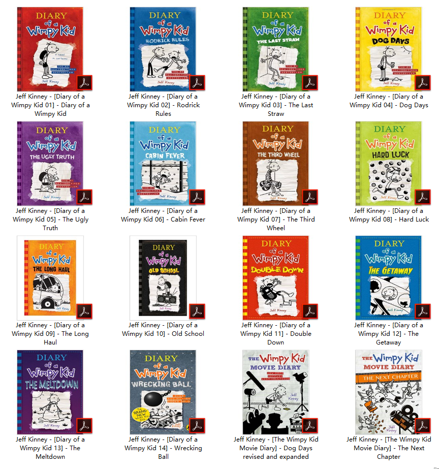 小屁孩日记 Diary of a Wimpy Kid英文版电子书 PDF