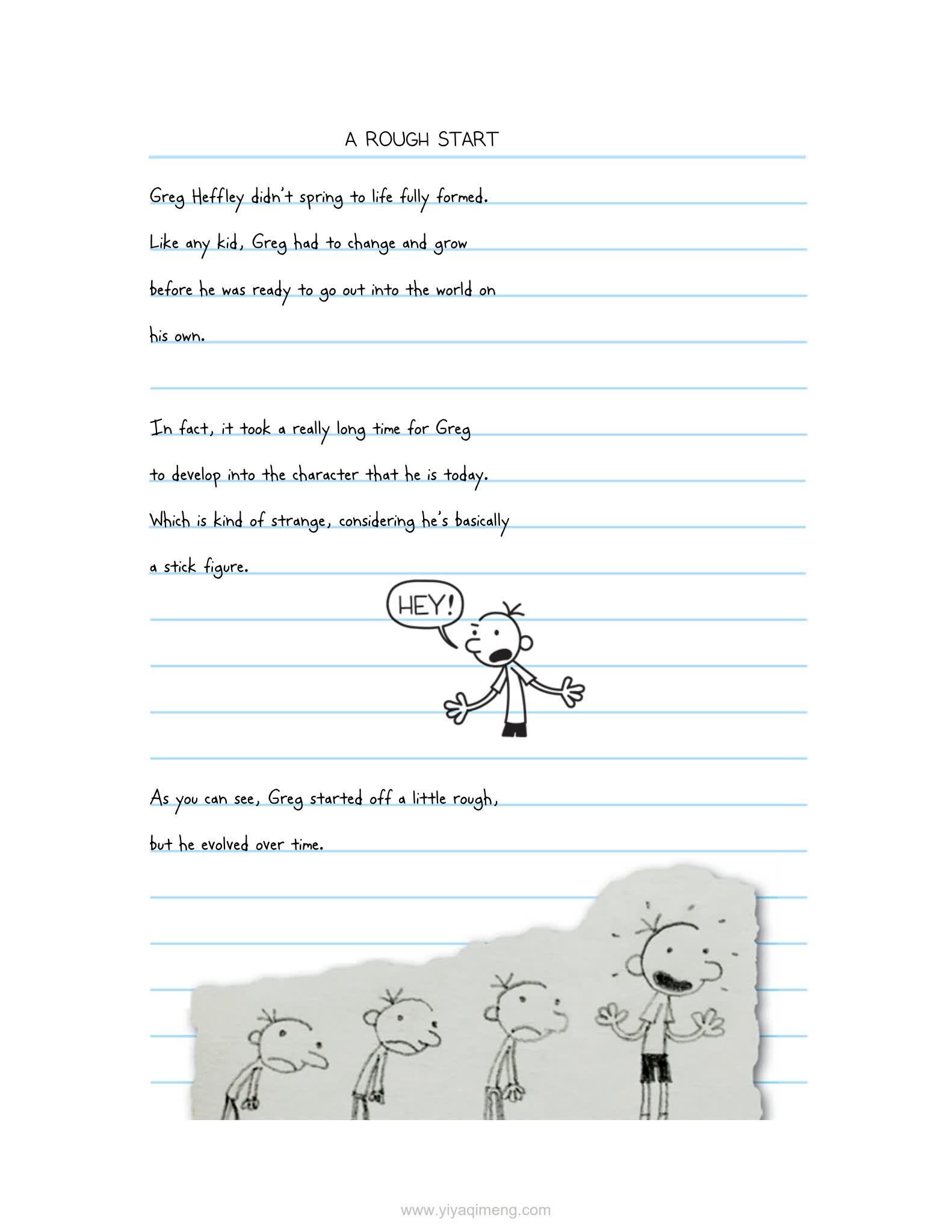 小屁孩日记 Diary of a Wimpy Kid英文版电子书 PDF