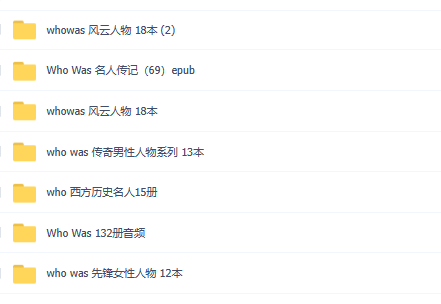 Who Was世界名人传记系列 英文原版
