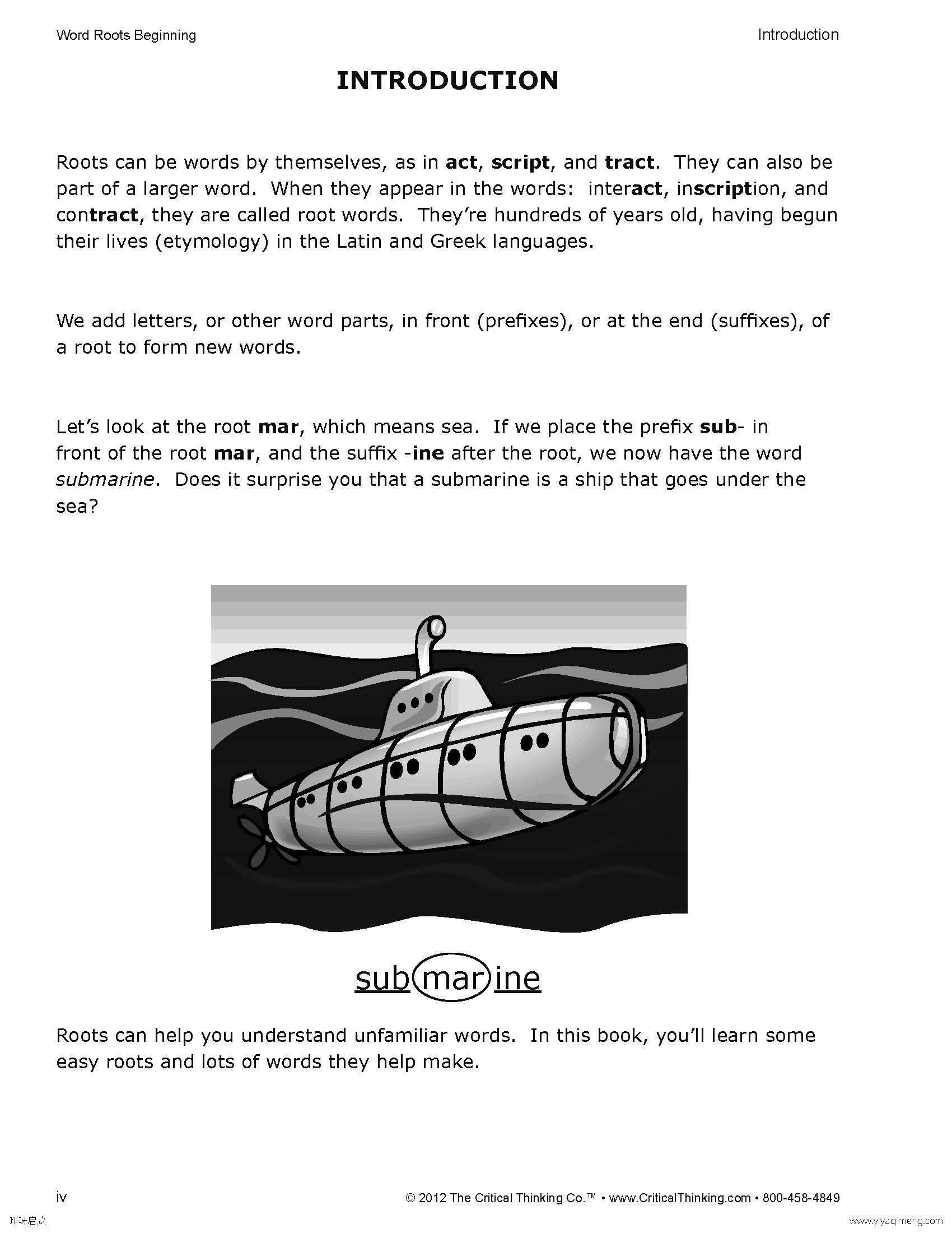 Word Roots 英文词根教材PDF 带练习册