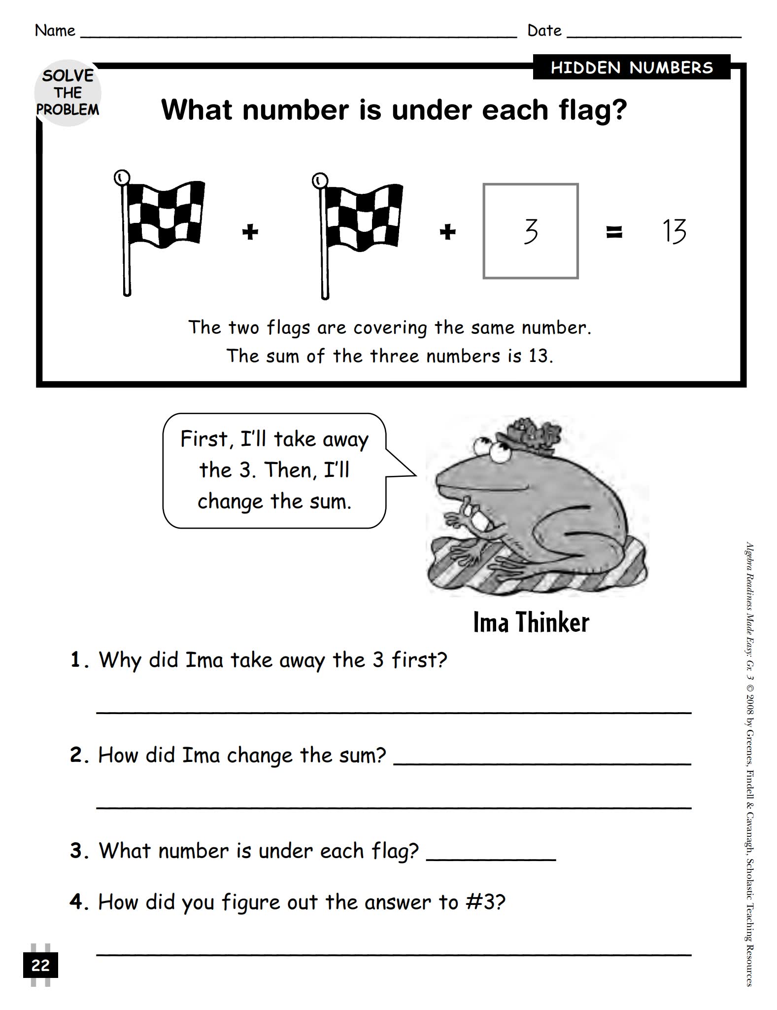 学乐代数练习册 Algebra readiness made easy