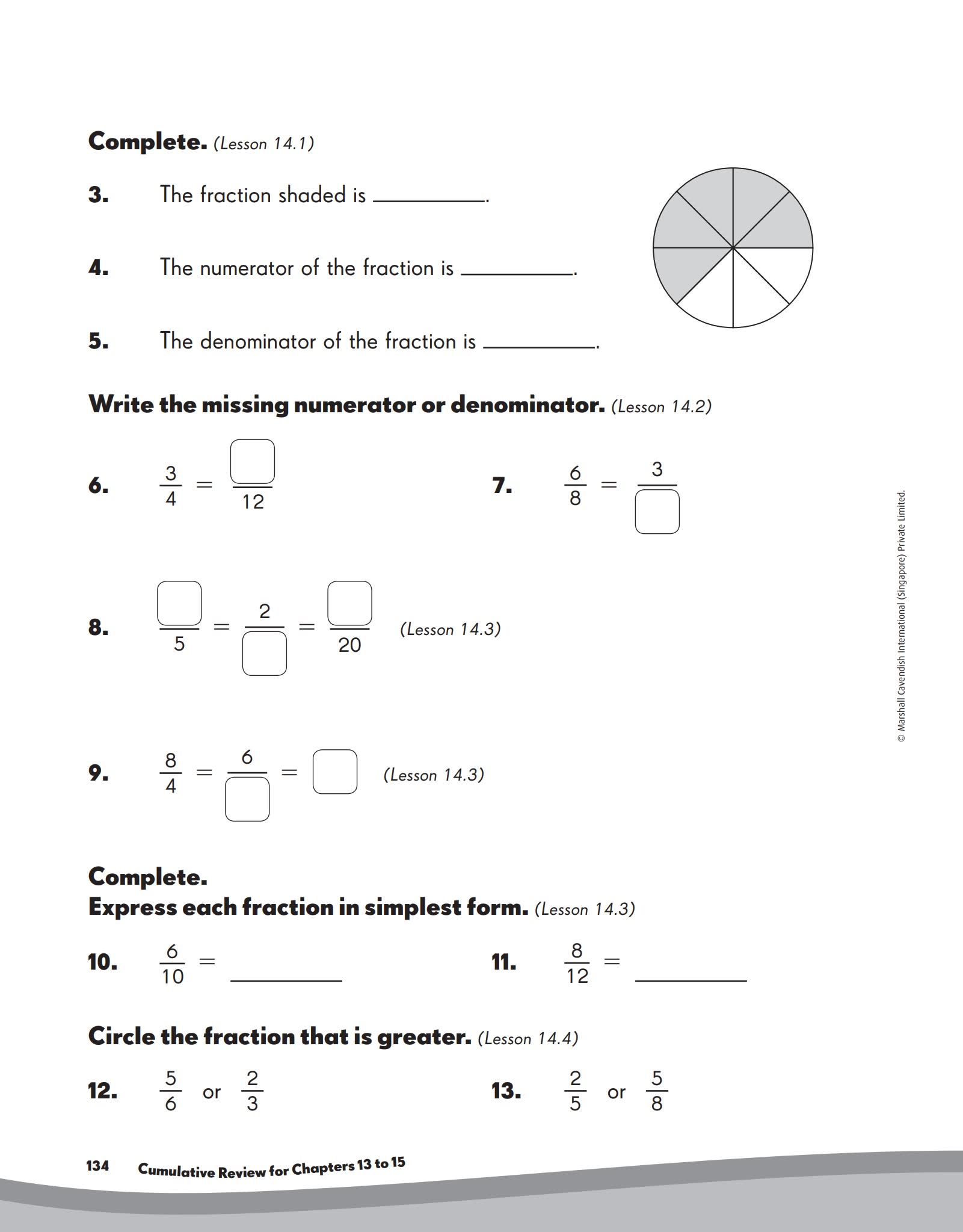 新加坡数学练习册Math in Focus Workbook
