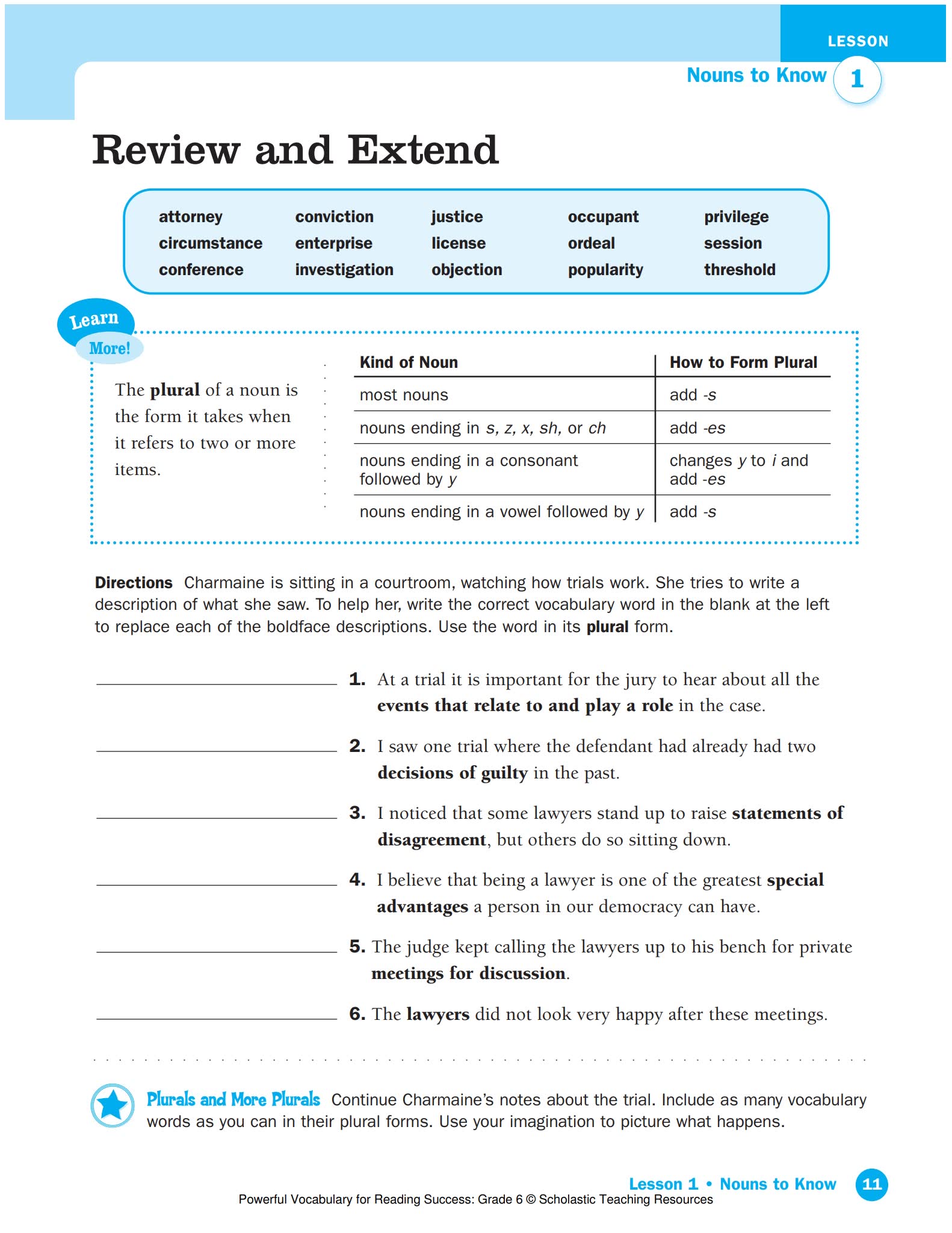 学乐词汇提升阅读理解练习册Powerful Vocabulary for Reading Success
