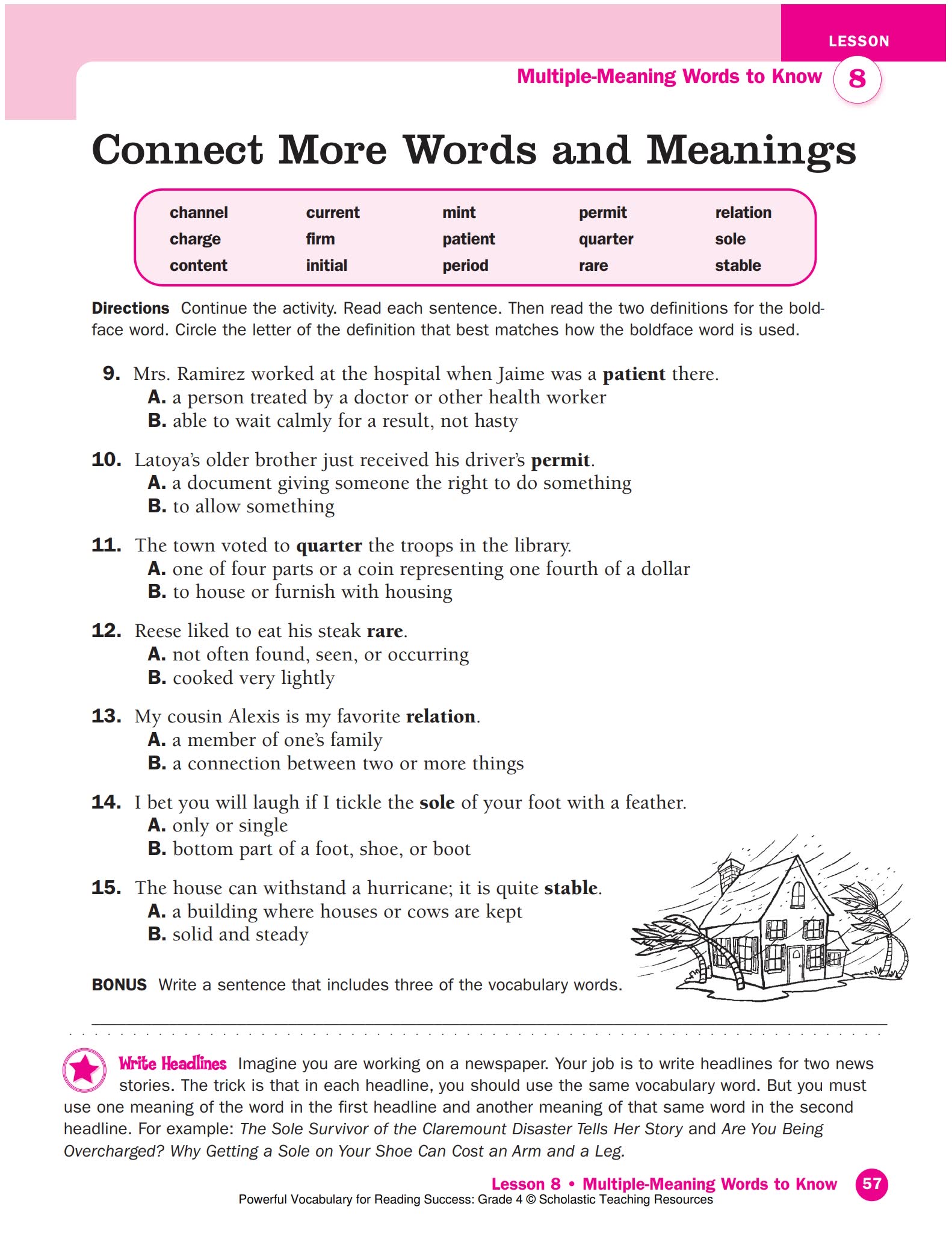 学乐词汇提升阅读理解练习册Powerful Vocabulary for Reading Success