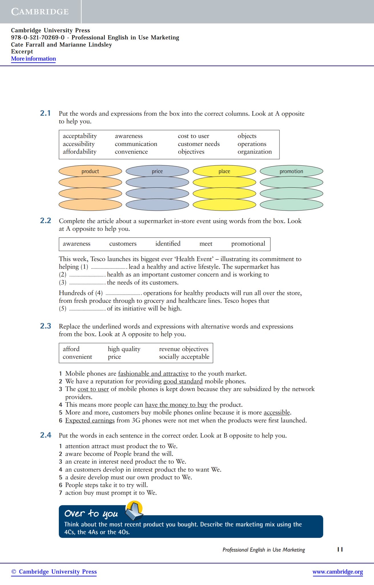 剑桥英语在用系列教材Cambridge English in Use