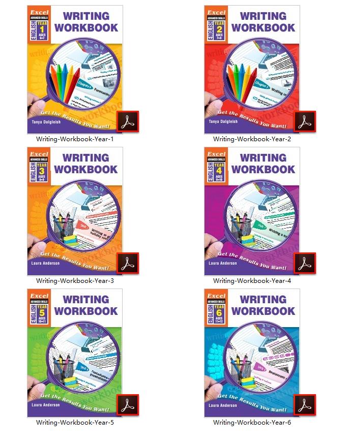原版写作练习册Writing Workbook六册高清PDF