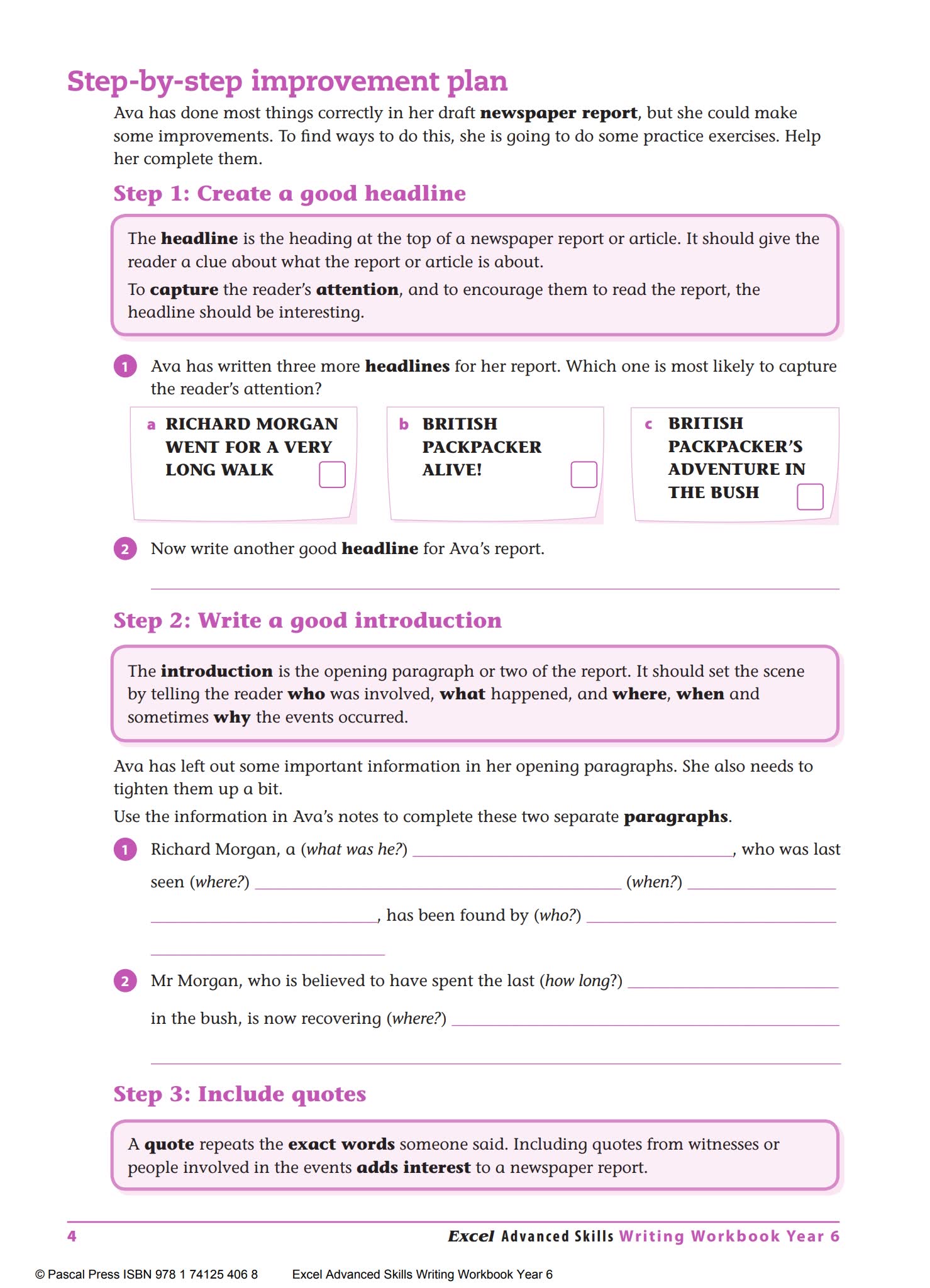 原版写作练习册Writing Workbook六册高清PDF