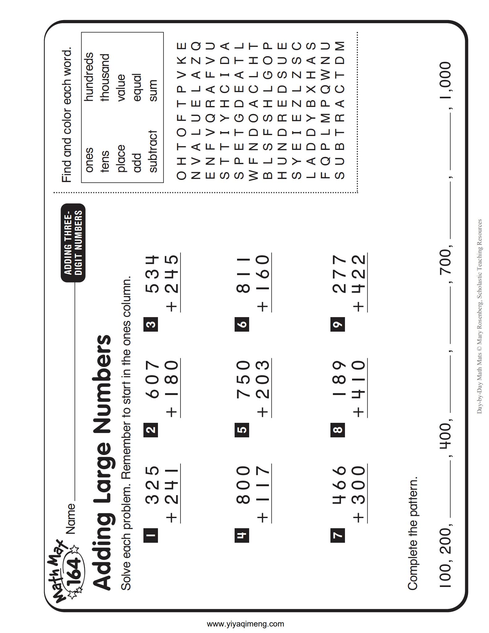 学乐 Day-by-Day Math Mats