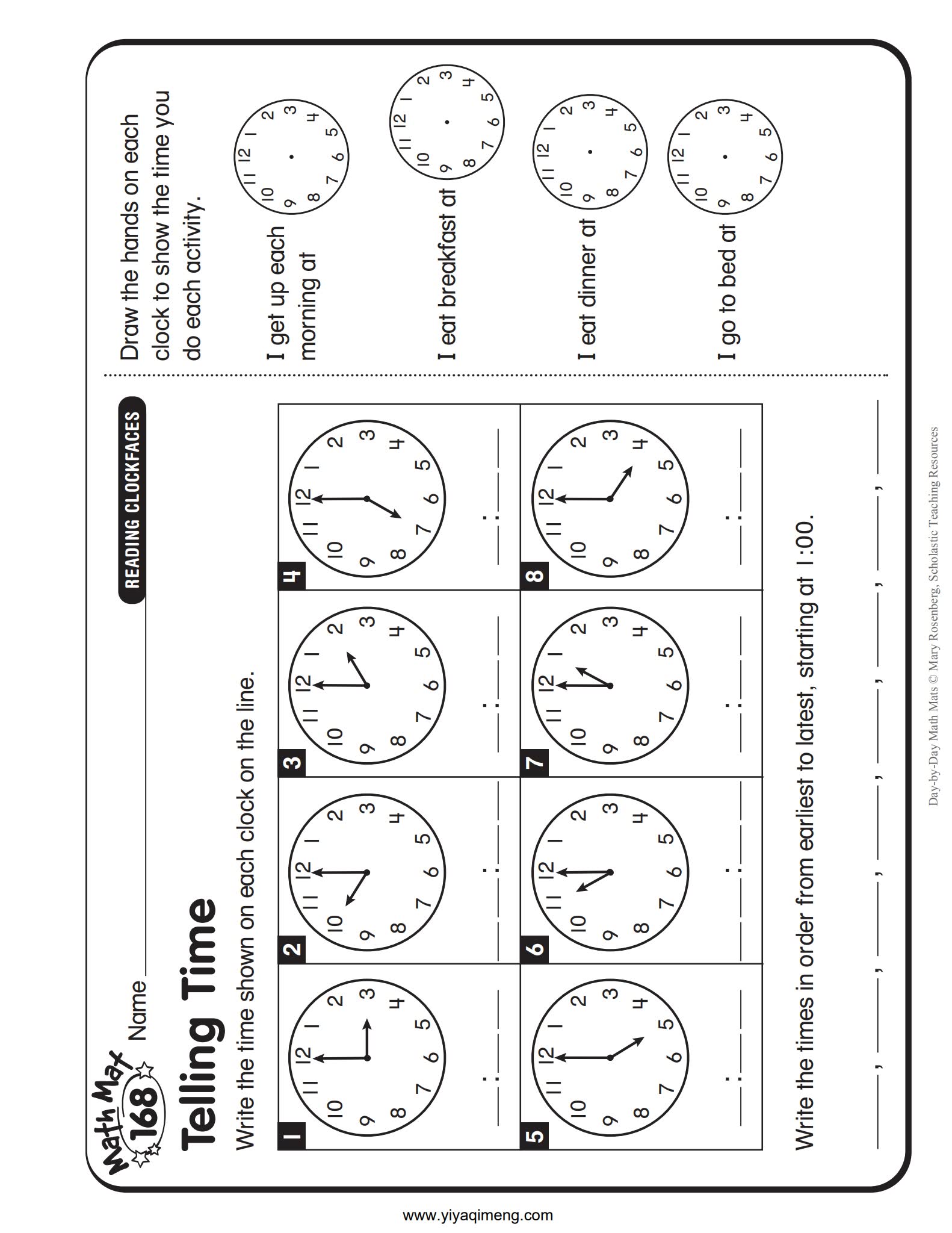 学乐 Day-by-Day Math Mats