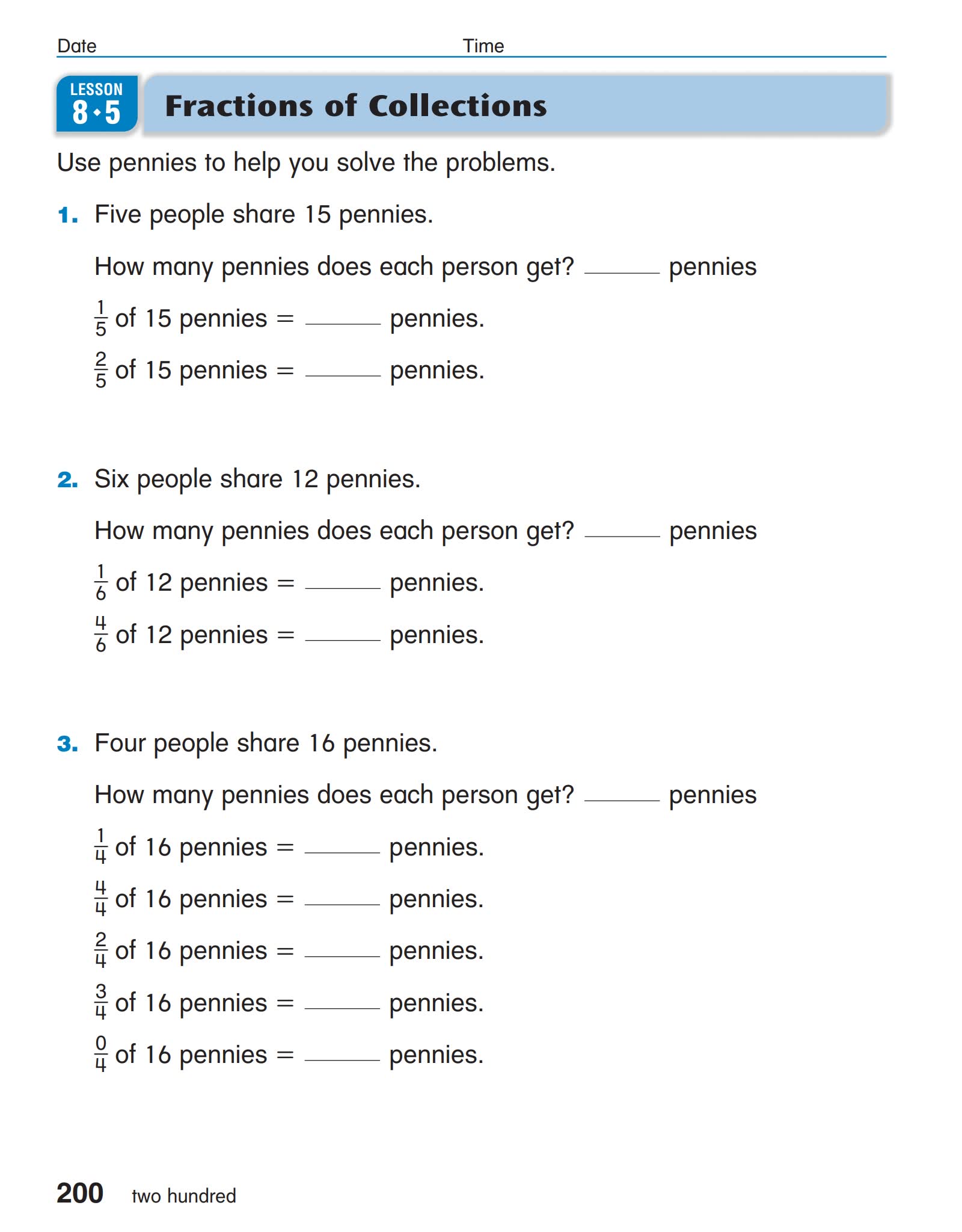 美国公立小学数学练习册Everyday Mathematics