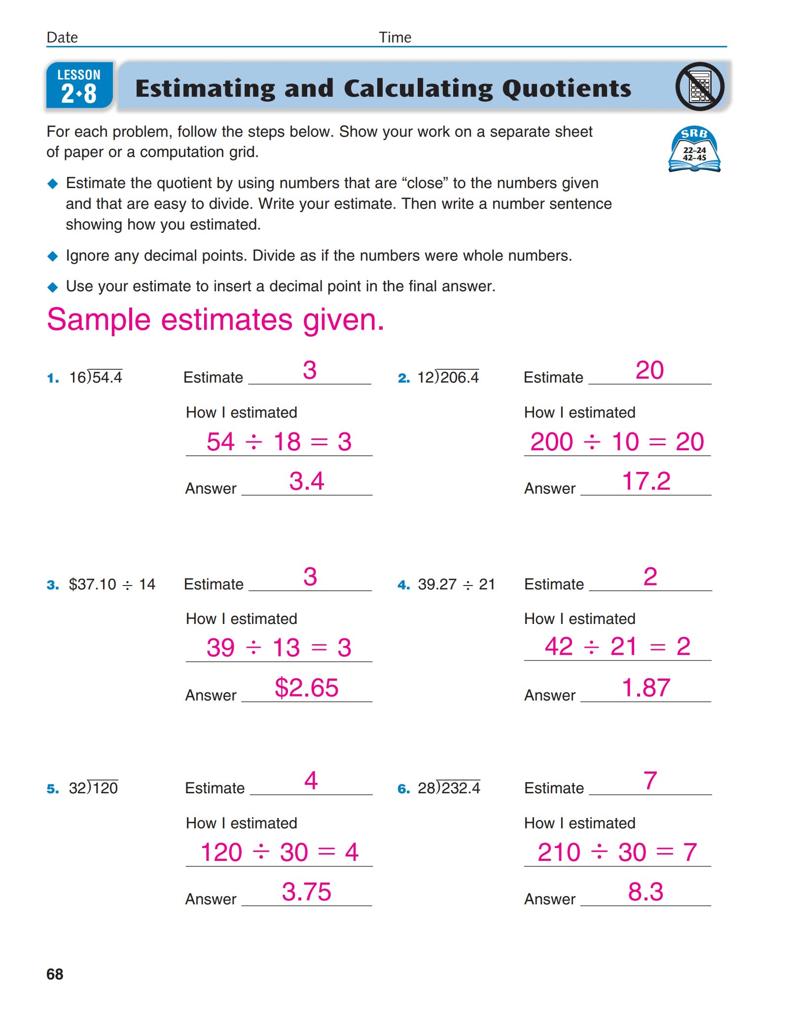 美国公立小学数学练习册Everyday Mathematics