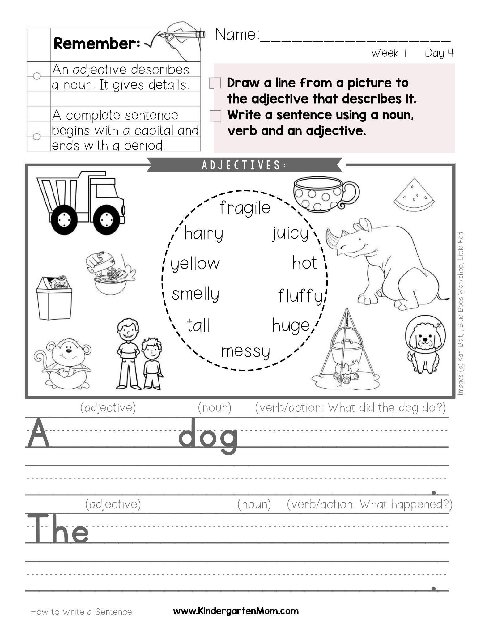 低龄儿童英文句子入门最佳练习 How to write a sentence