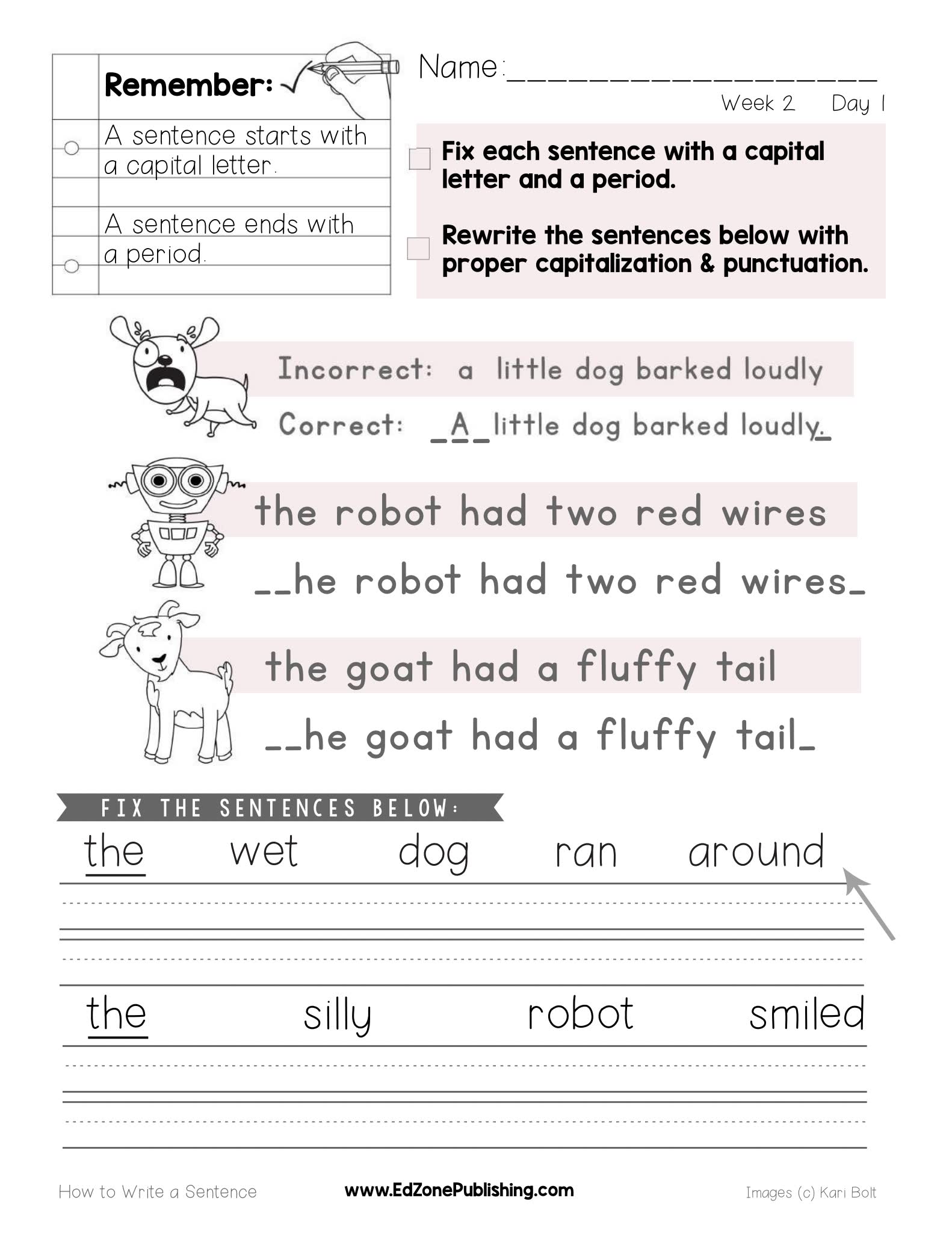 低龄儿童英文句子入门最佳练习 How to write a sentence