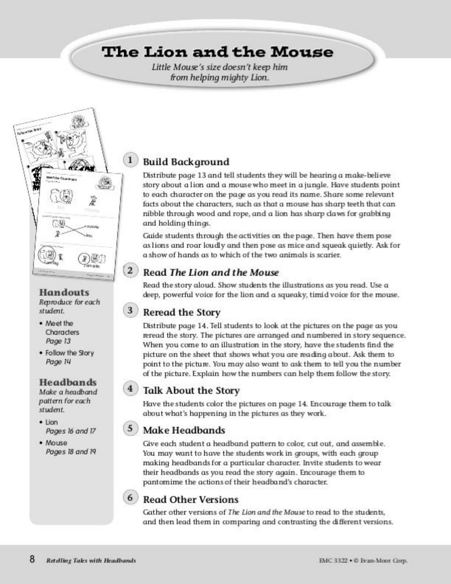 经典童话复述表演故事书Retelling Tales with Headbands