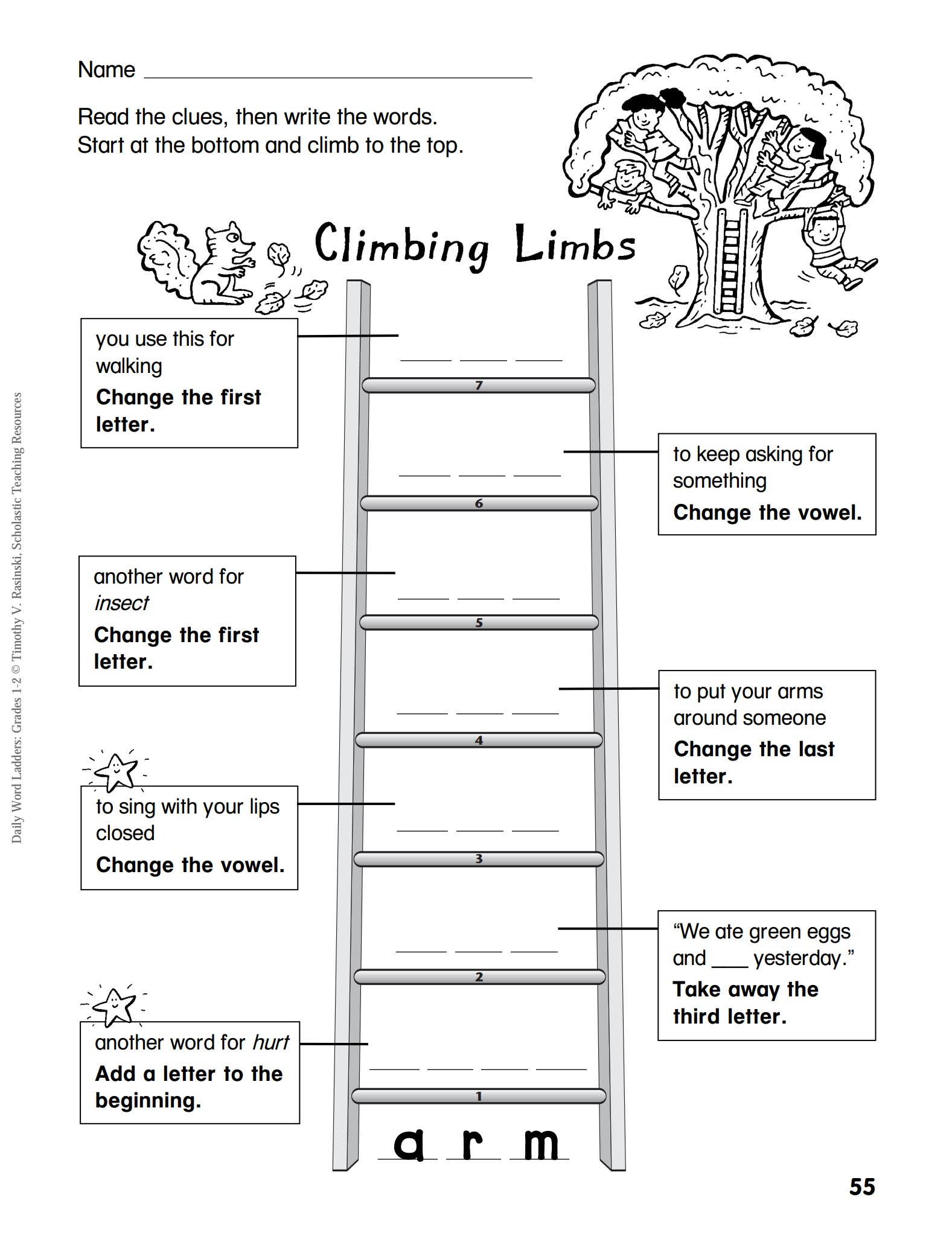 学乐猜谜爬梯词汇练习册 Daily word ladders