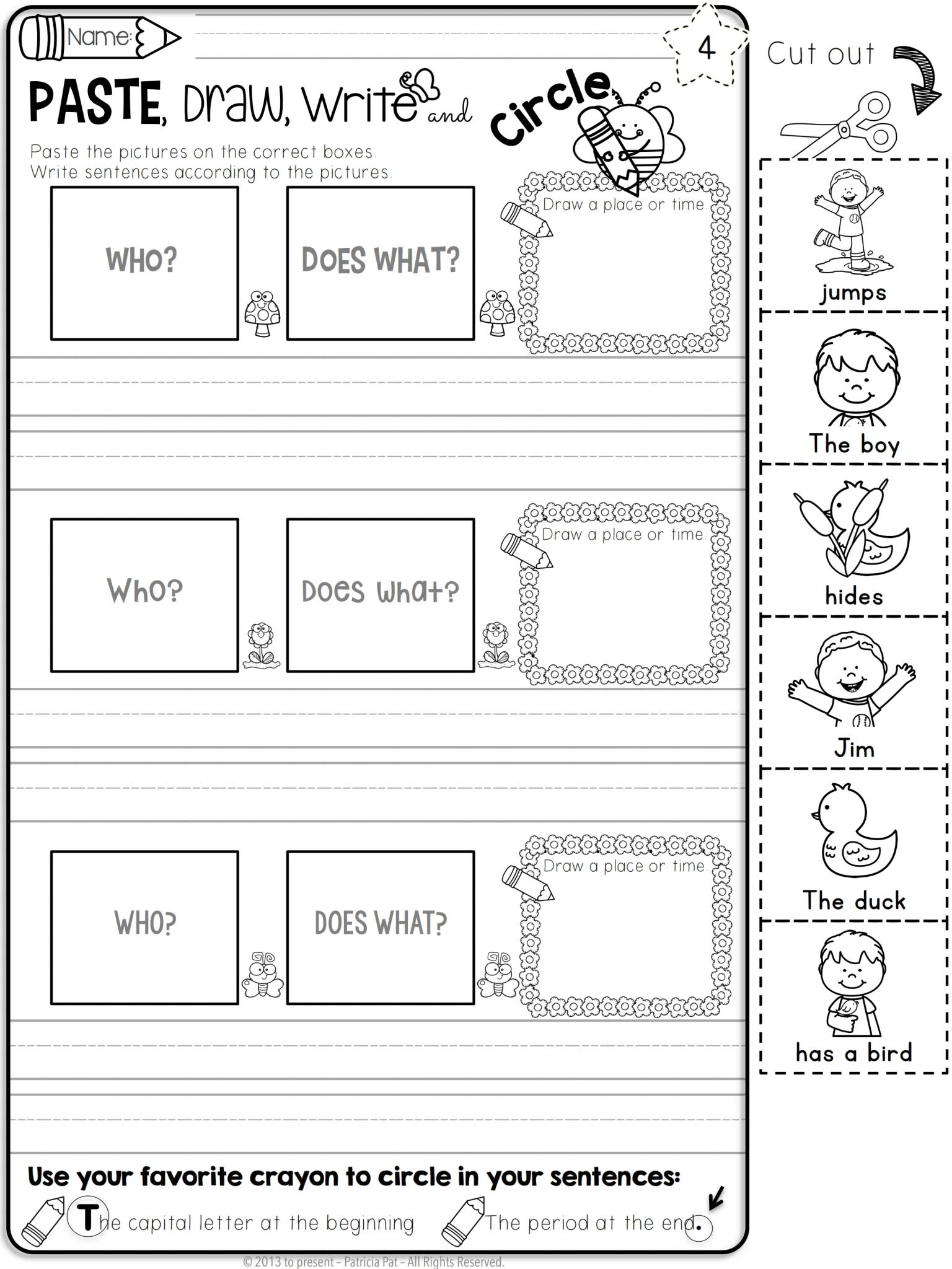 TPT原版趣味写作启蒙练习册How to Write Sentences