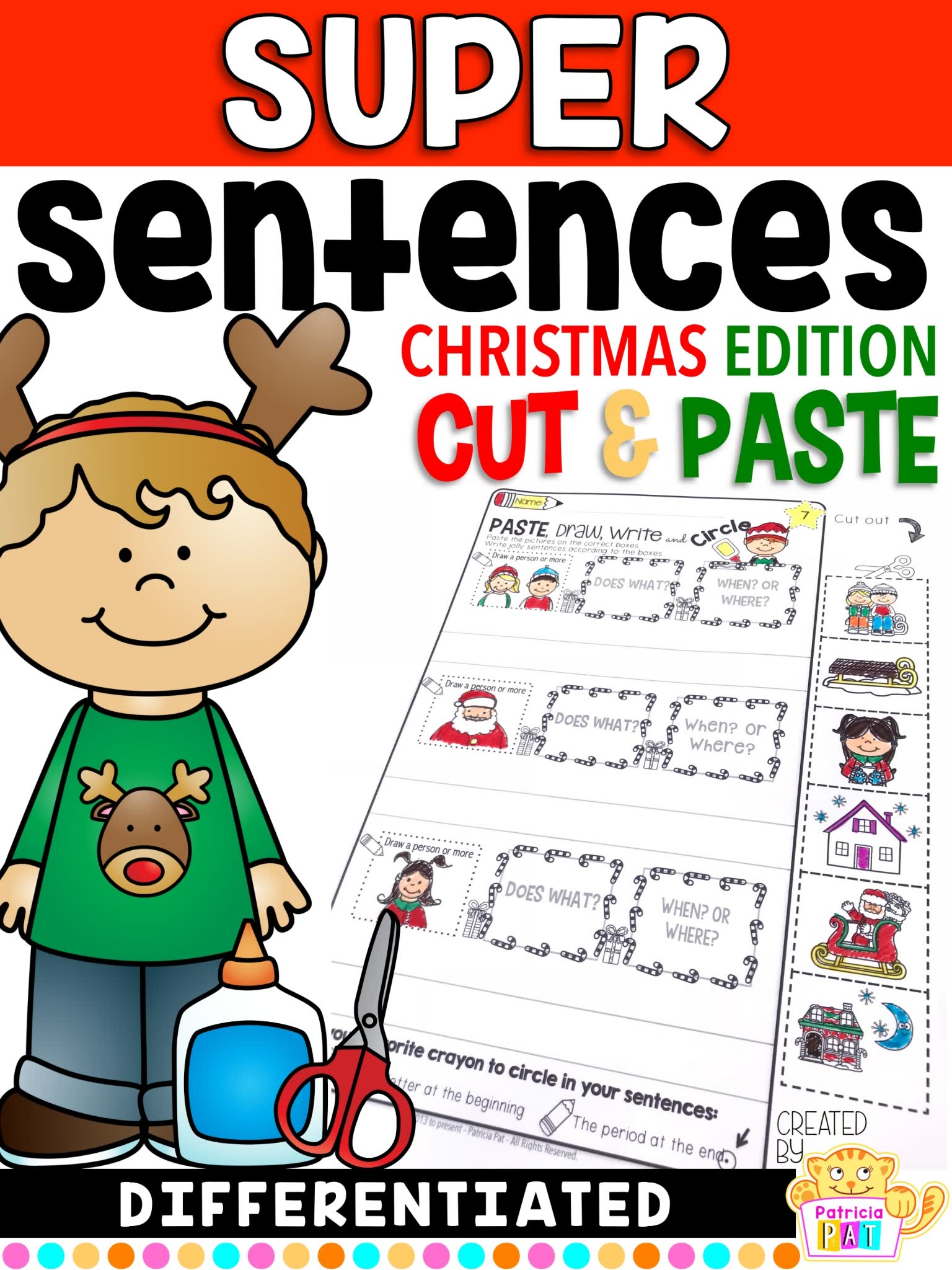 TPT原版趣味写作启蒙练习册How to Write Sentences