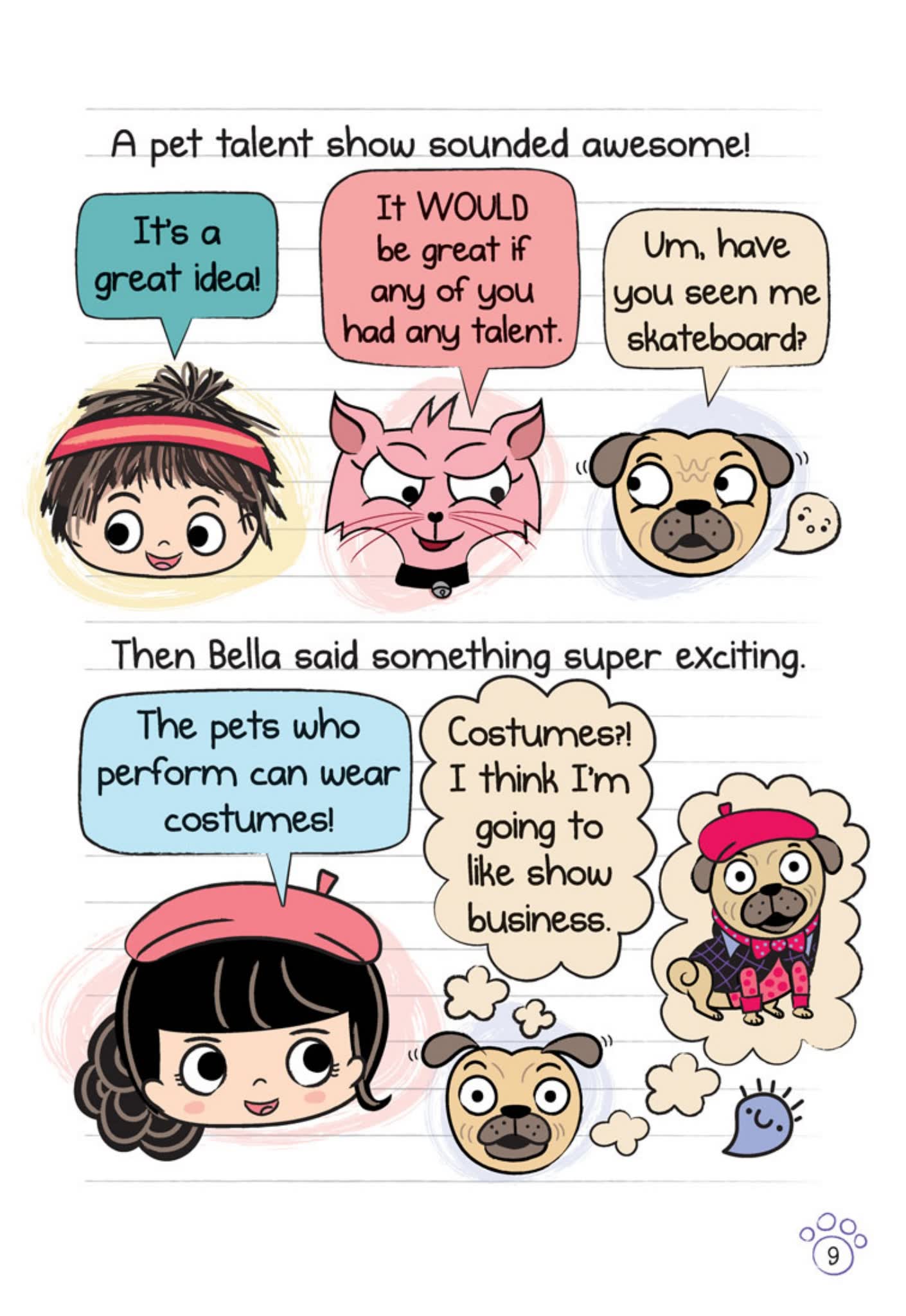 学乐大树系列Diary of a Pug 哈巴狗日记绘本4册
