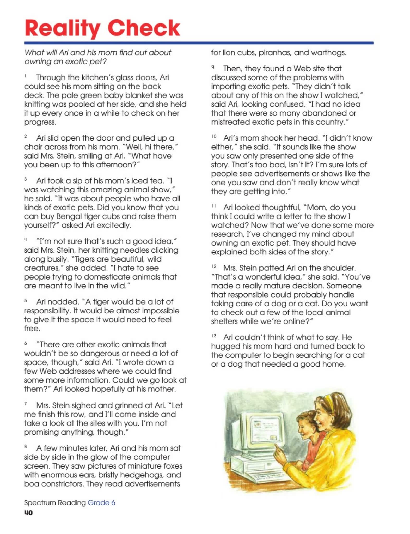 阅读理解练习册美国光谱Spectrum reading