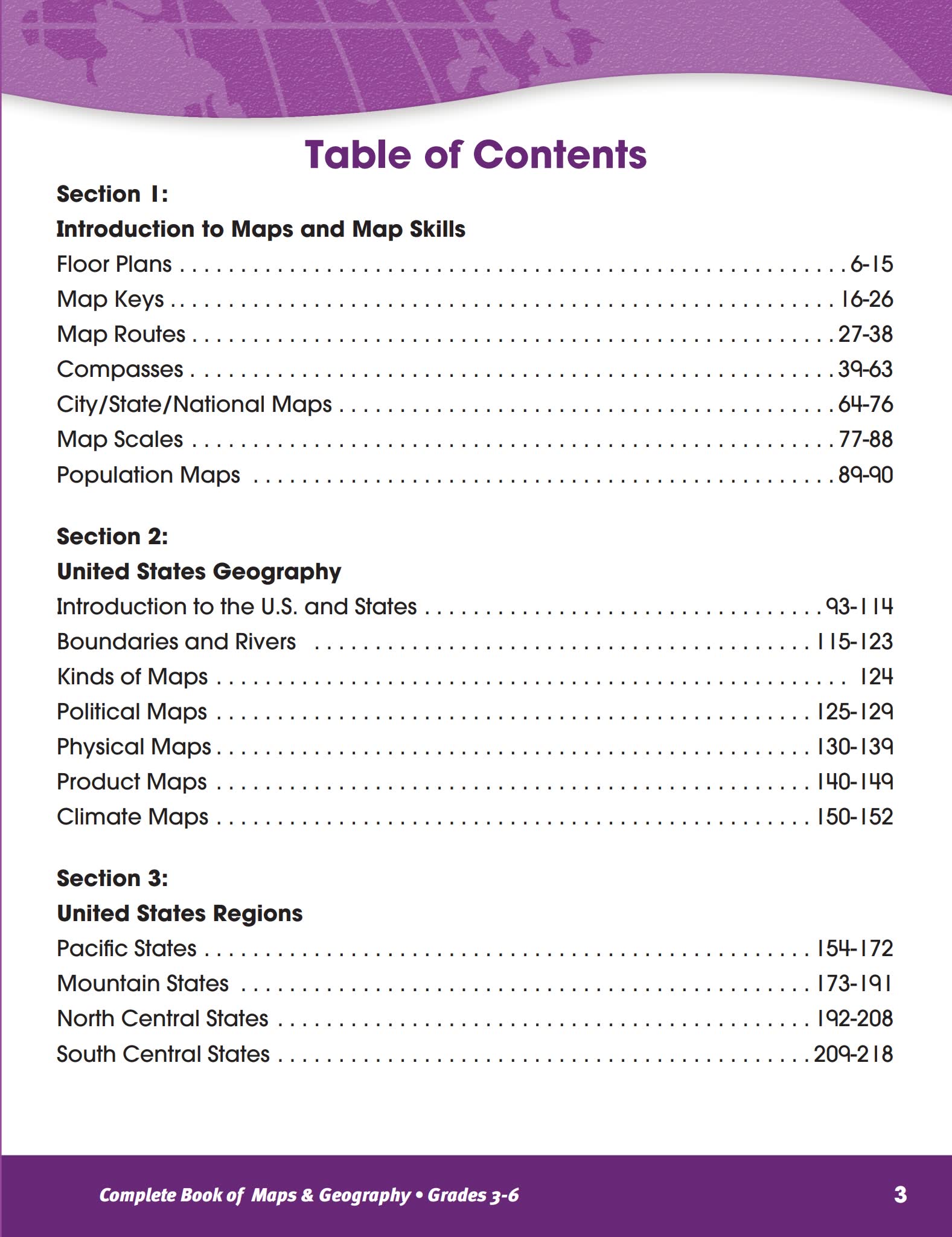 美国原版小学生地理学习手册The Complete Book of Maps and Geography