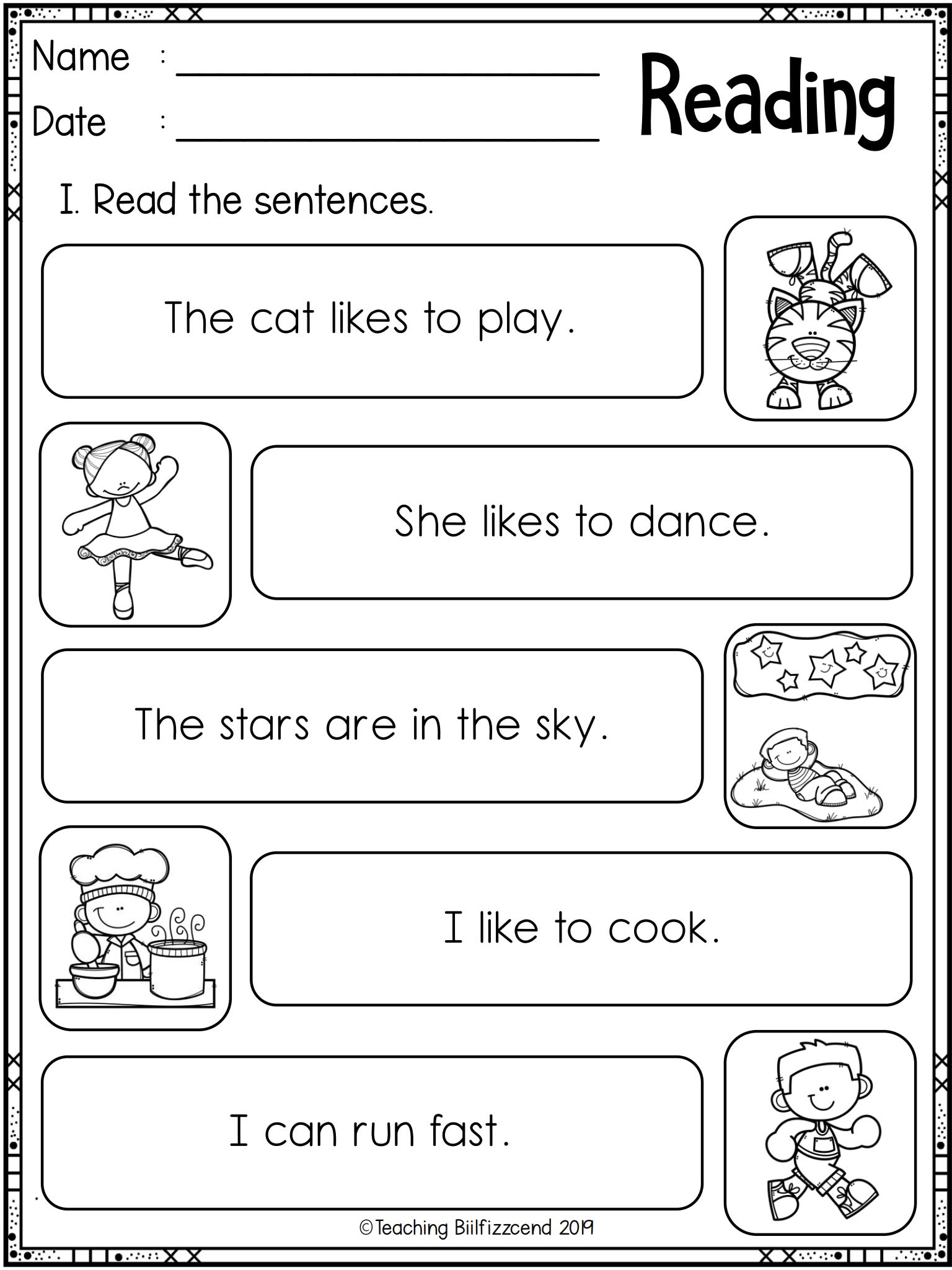 专项短句阅读理解练习册Reading Sentences