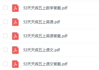 小学教辅练习一53天天练系列